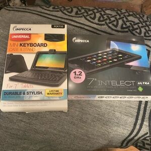 Impecca 7” tablet with case and stand